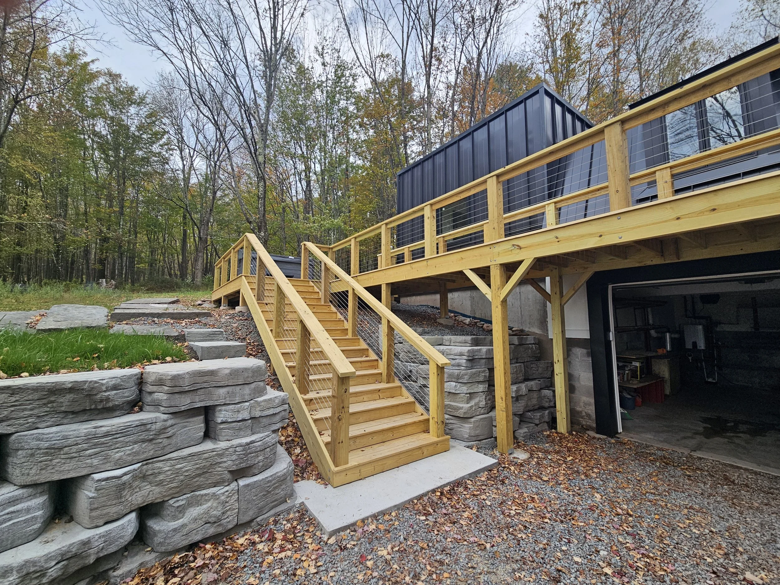 Deck and Staircase Build - Sullivan County NY