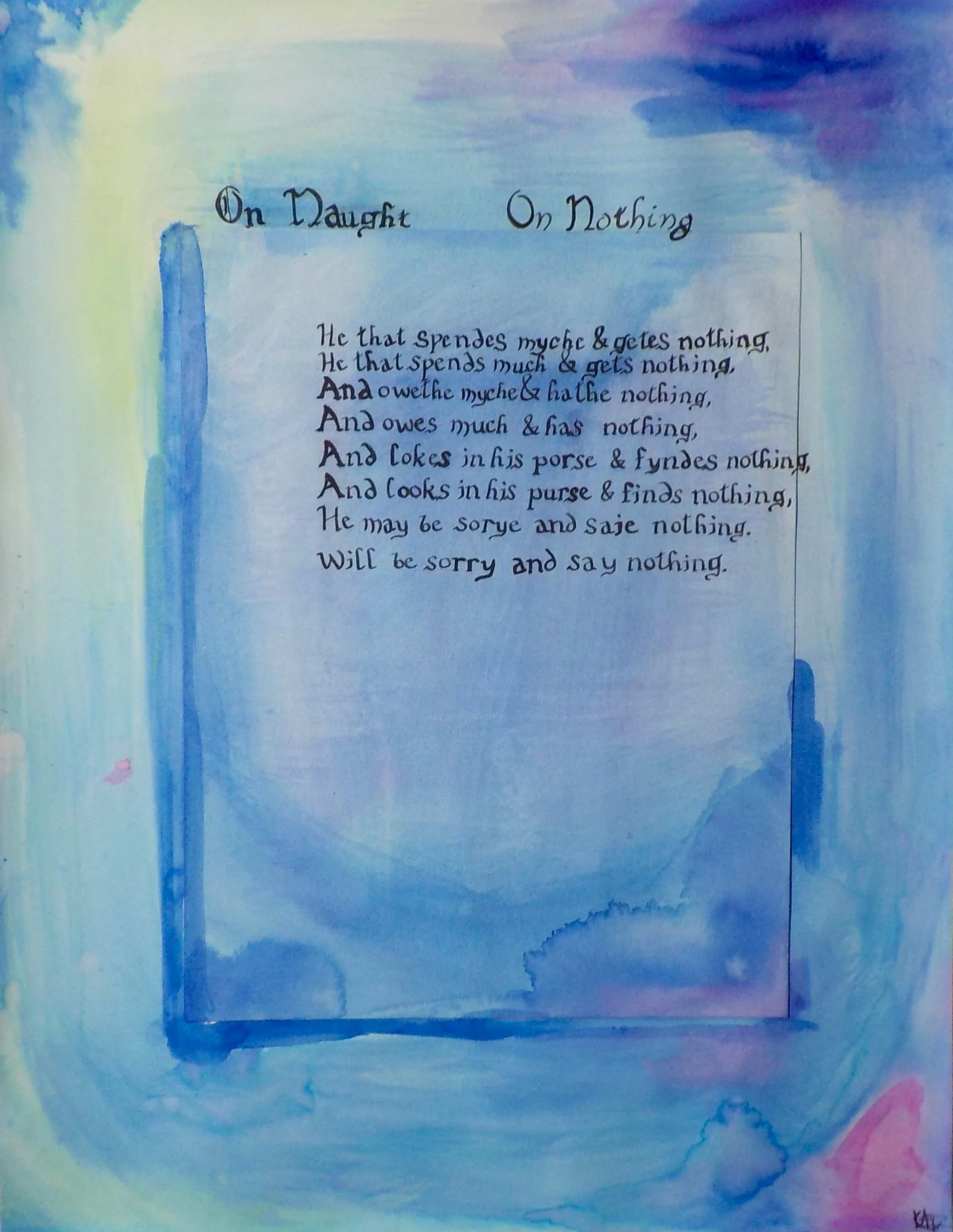 Quoth a medieval poet