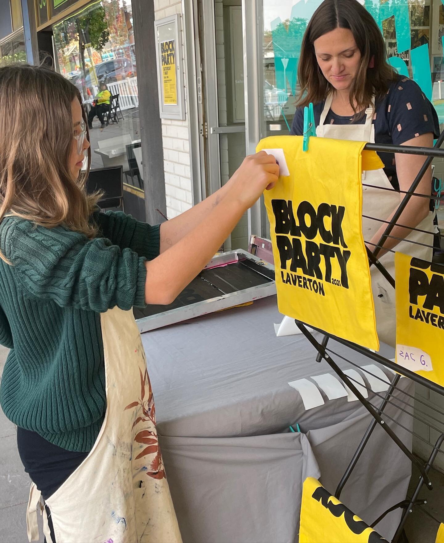 Reflecting on the excellent Laverton Block Party which was on May 1st. We love setting up the PopUp printing out the front of Mesh Mash. So fun showing people how to print their own totes! There were lots if amazing street events including a standout