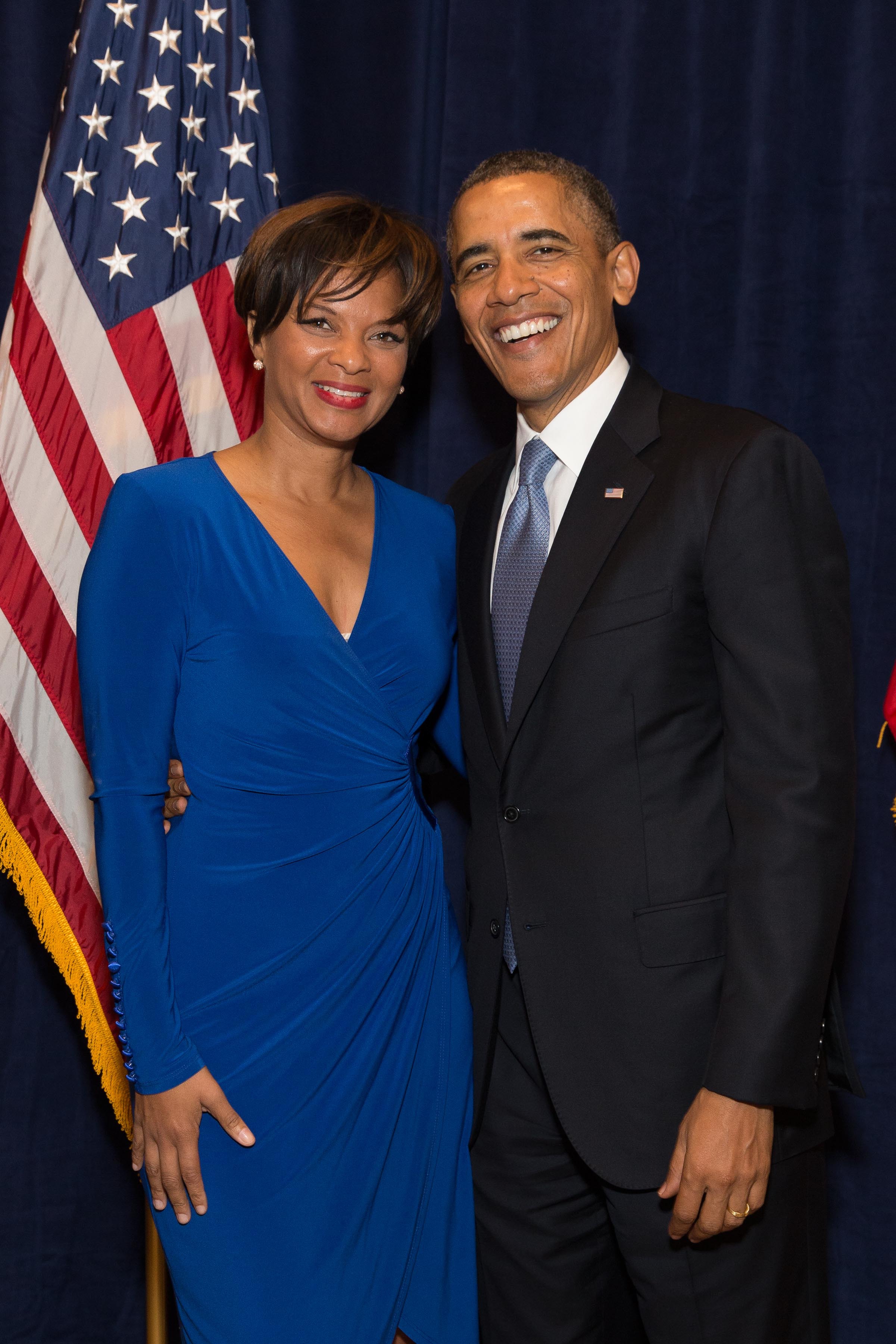 Shonda Scott and President Barack Obama