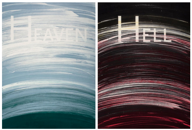 Ed Ruscha: Heaven & Hell, 1988. Soap ground aquatint. Published by Crown Point Press. Printed by Renée Bott.