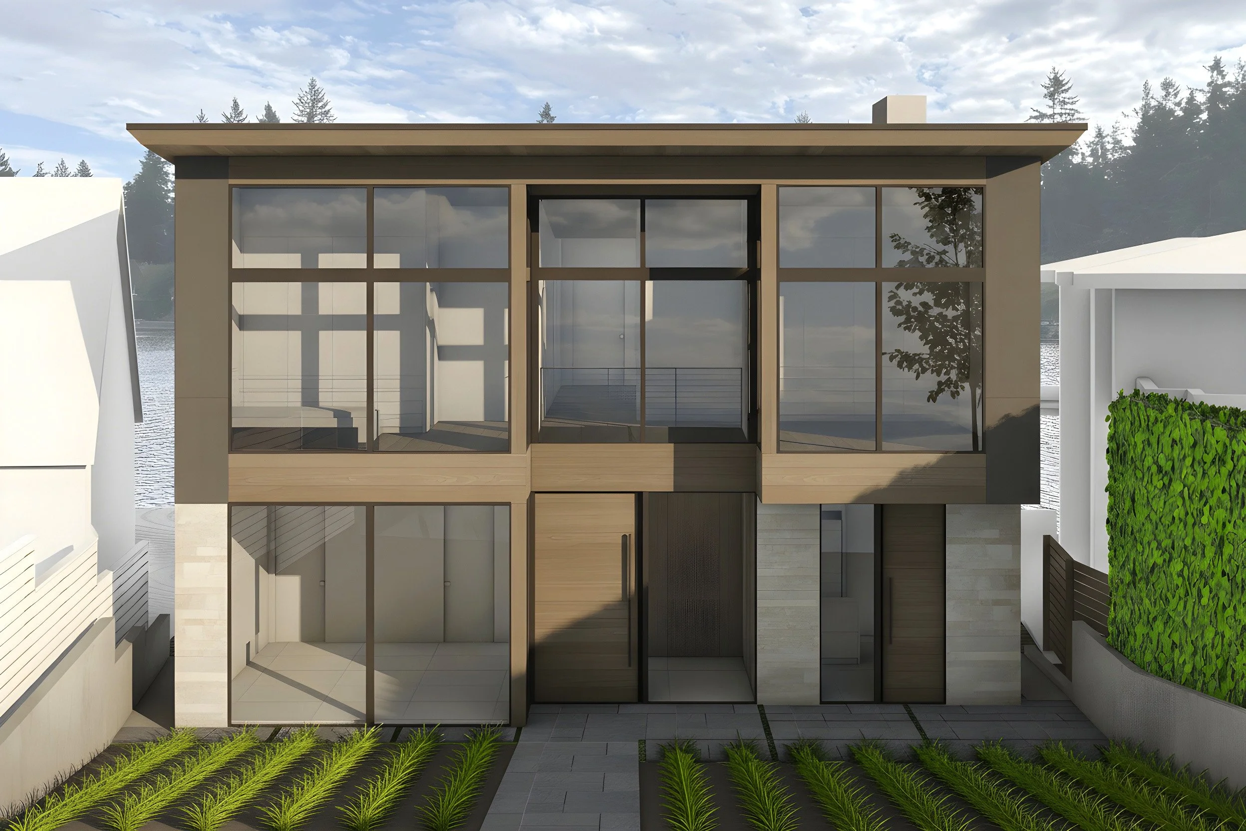 Concept Rendering: Interior Courtyard Perspective