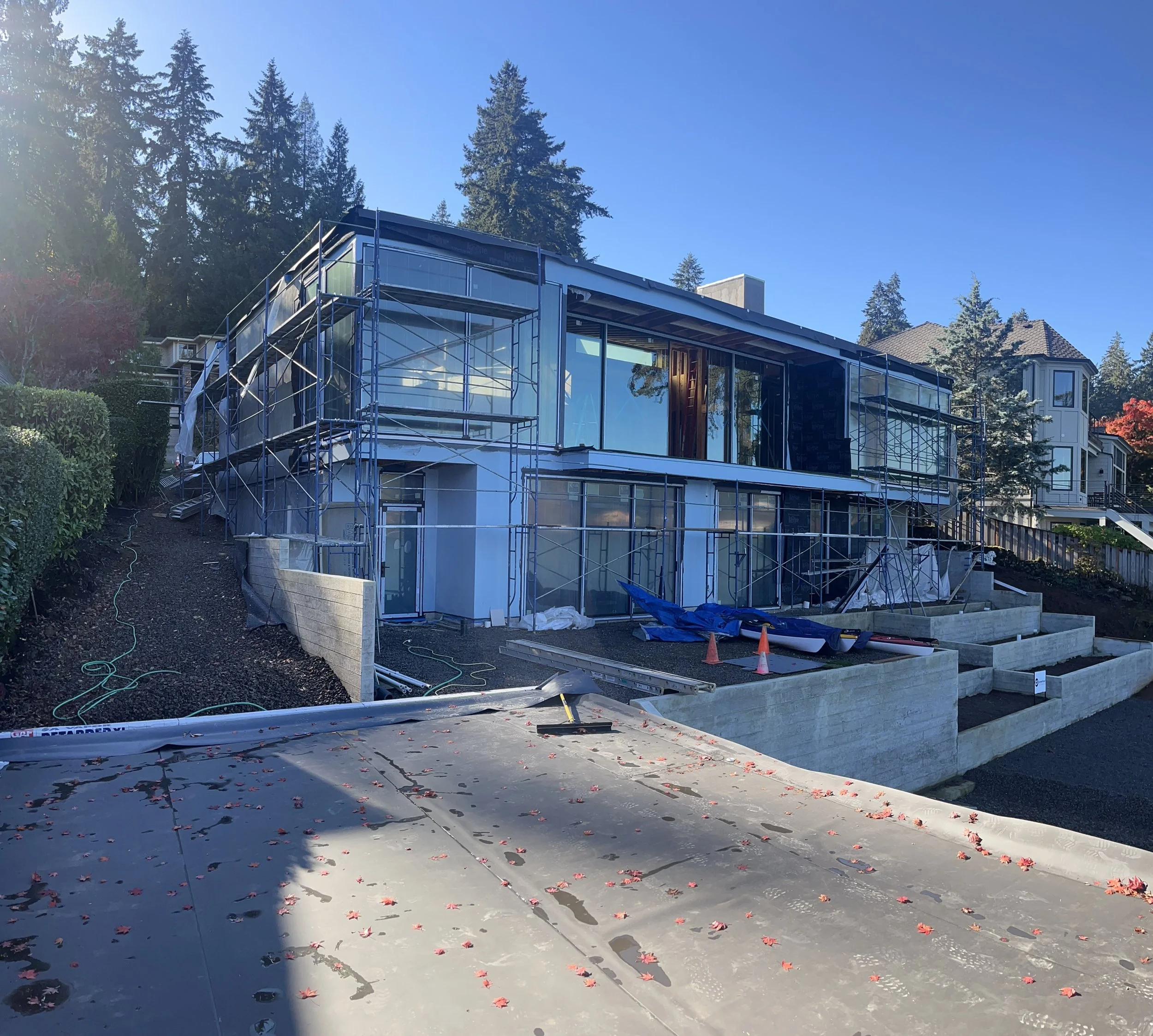 Construction Photo: Rear Elevation coming along