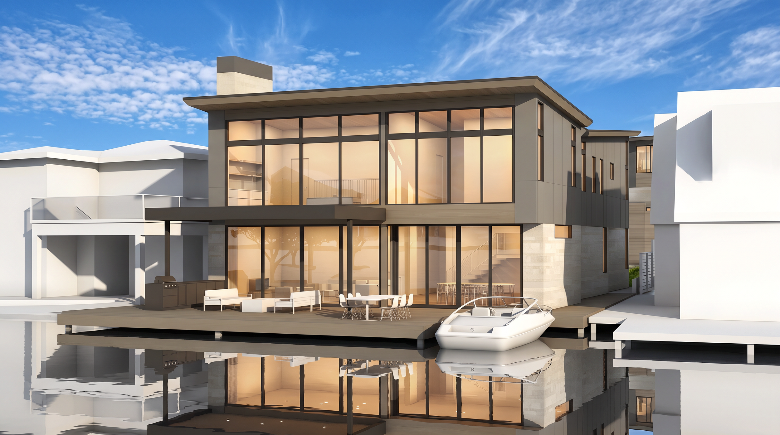 Main House Lake Elevation