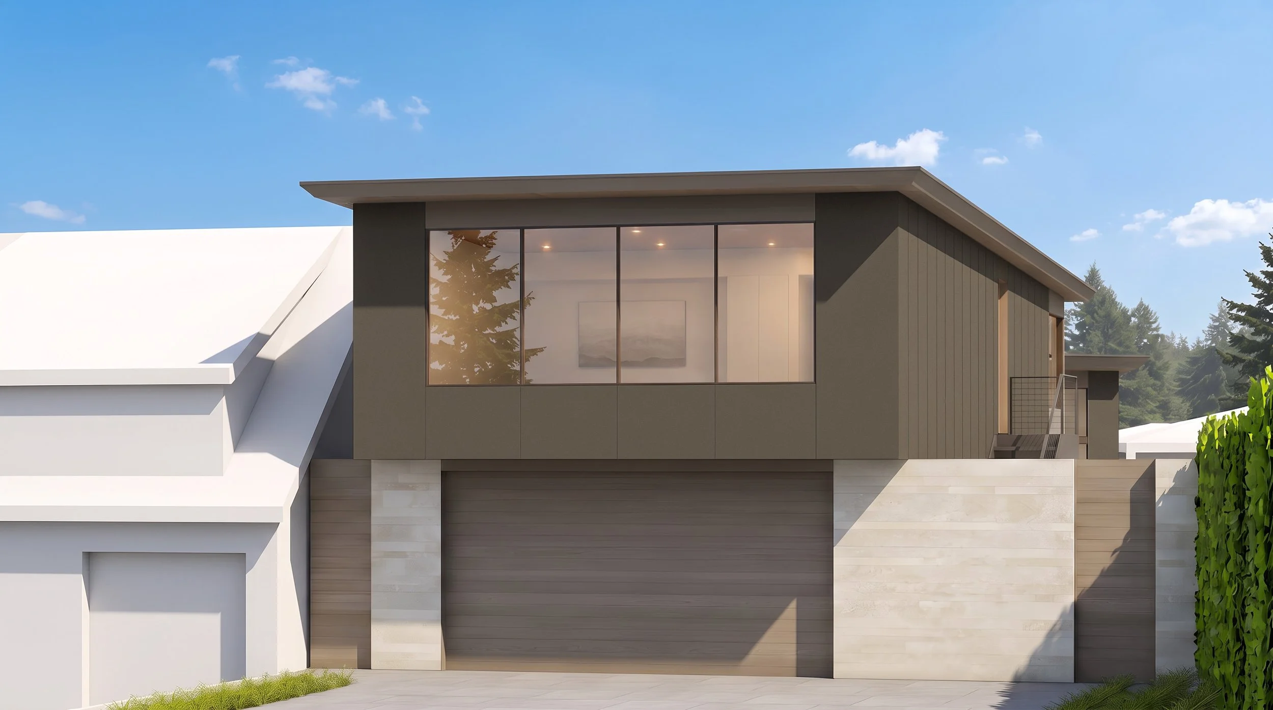 Garage and ADU Street Front Elevation