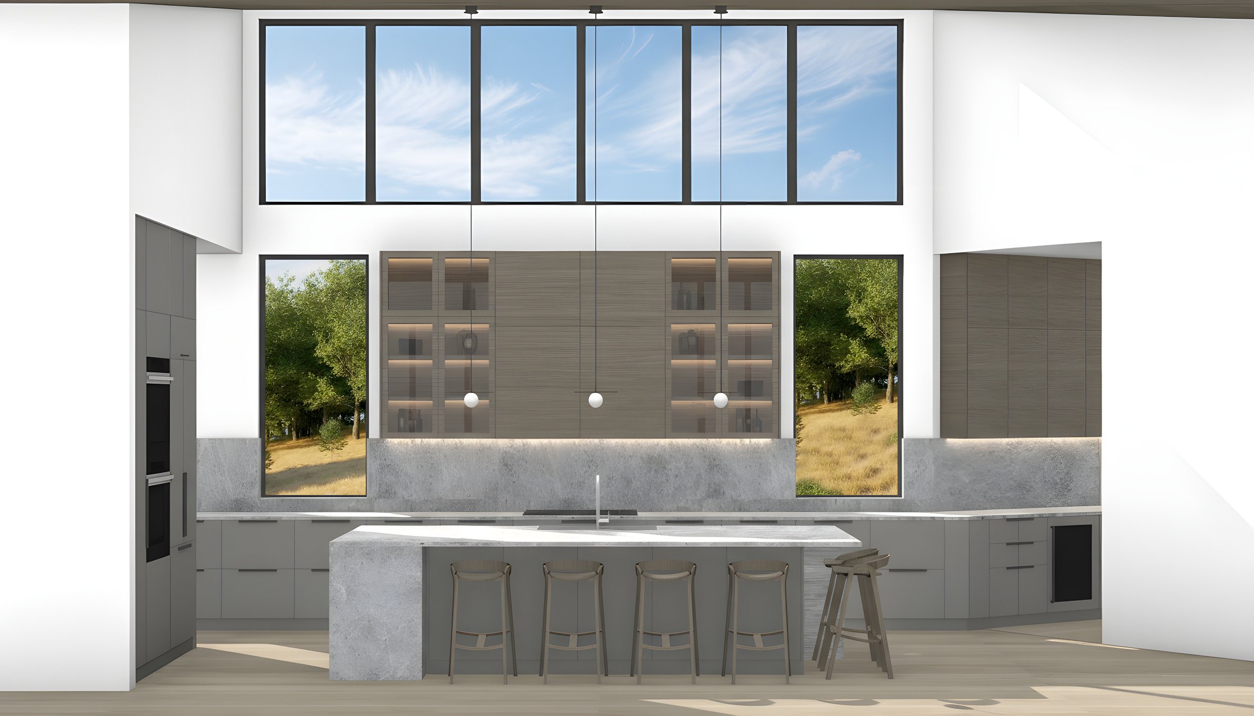Concept Rendering: Kitchen Perspective