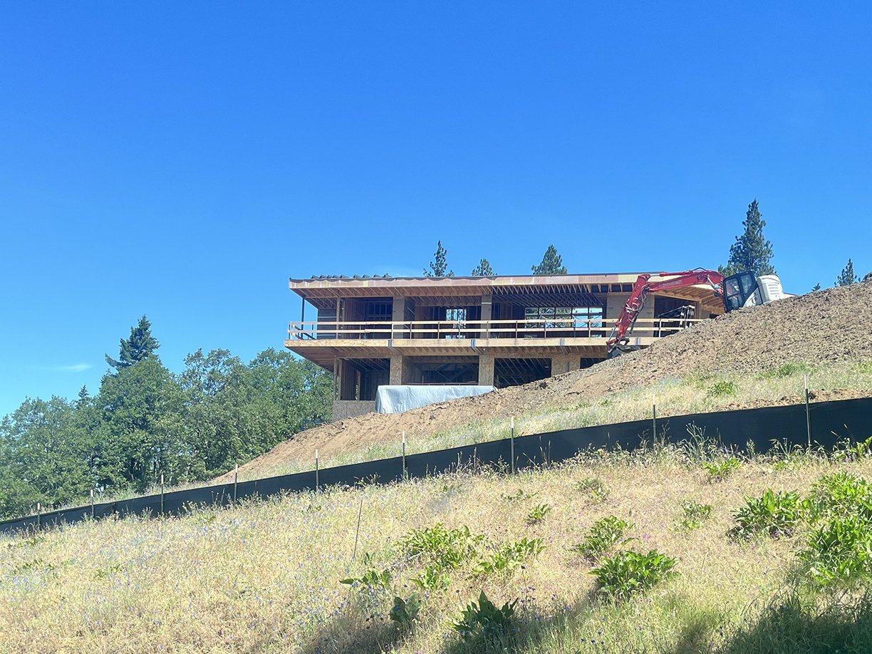Under Construction: View from road below