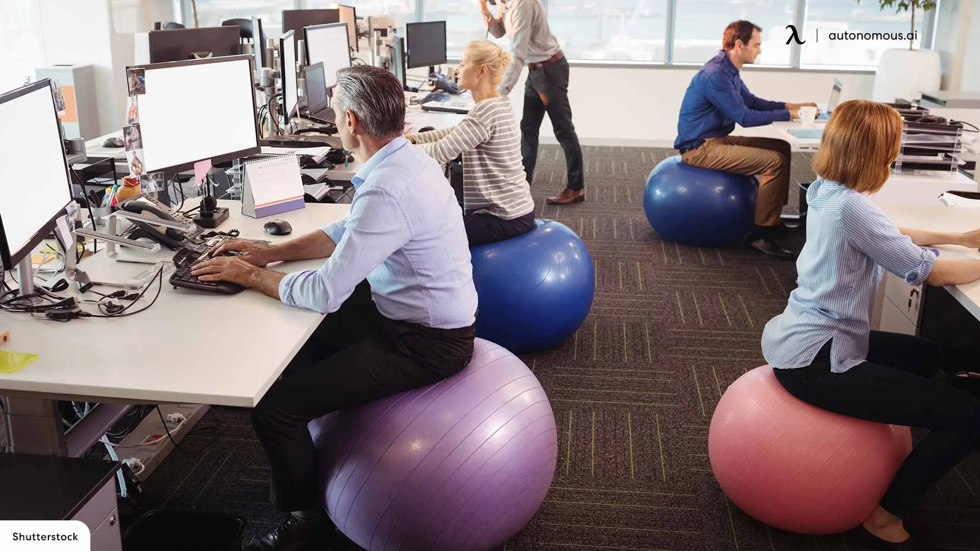 Should You Use An Exercise Ball At Your Computer