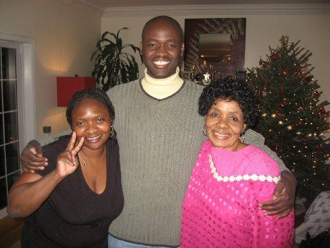   Xmas '08 with two of the most inspiring women I know: my cousin, Dr. Kafui Demasio (rated one of NY's top obstetrician) and my mom, going strong as a septuagenarian (after single-handedly putting five kids through college).        