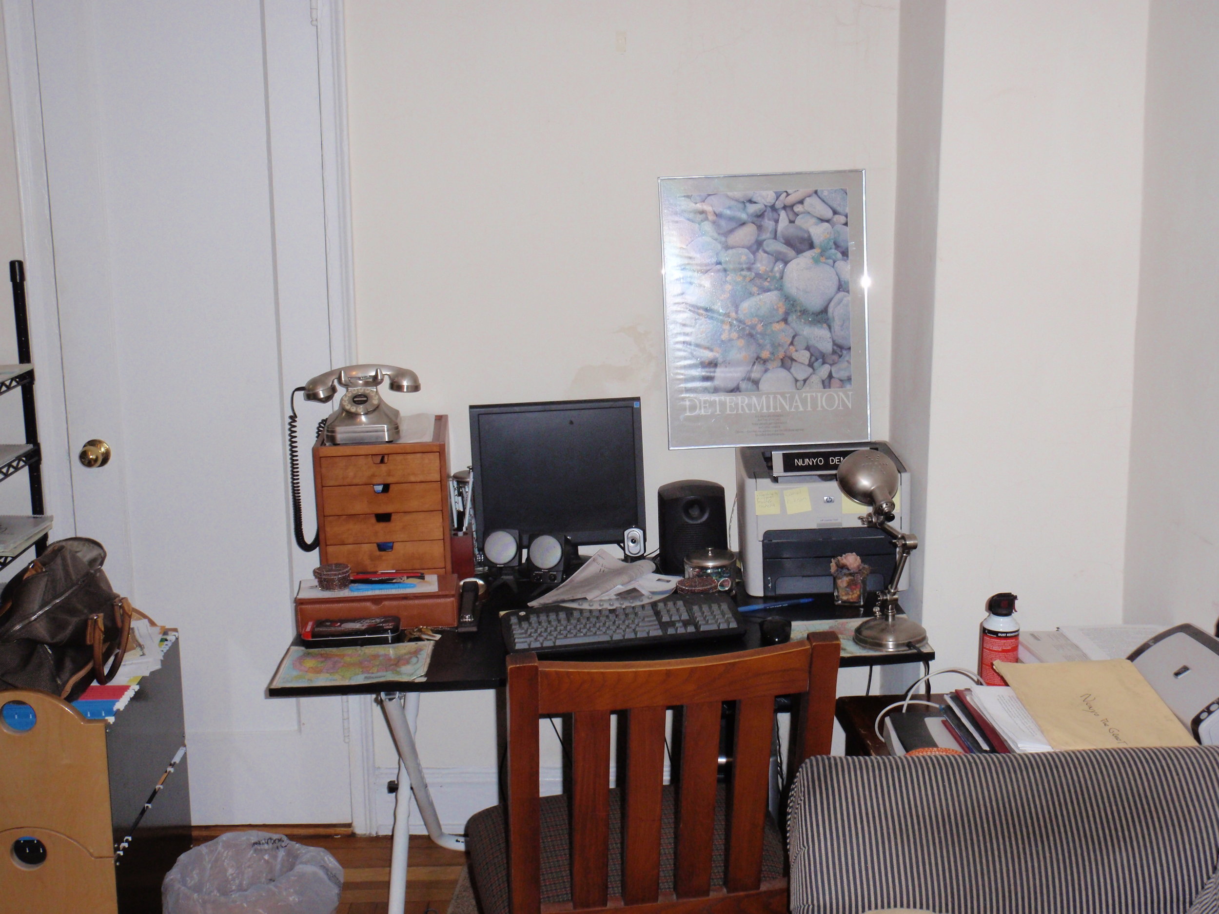   Here's my home office at 74 West 68th ST.  