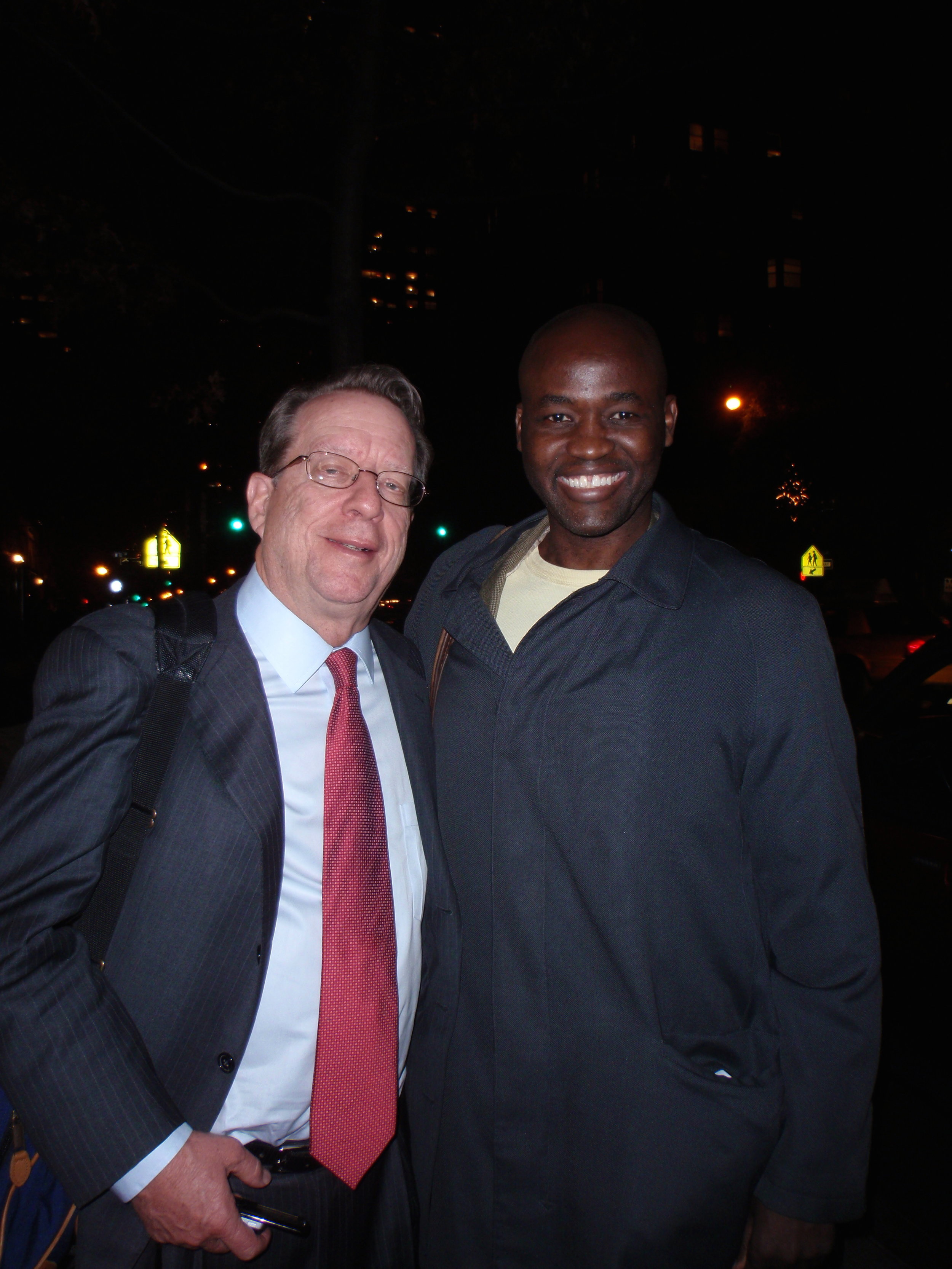   I'm with Time Inc honcho, John Huey, after we ate sushi in my neighborhood circa November 2010.    