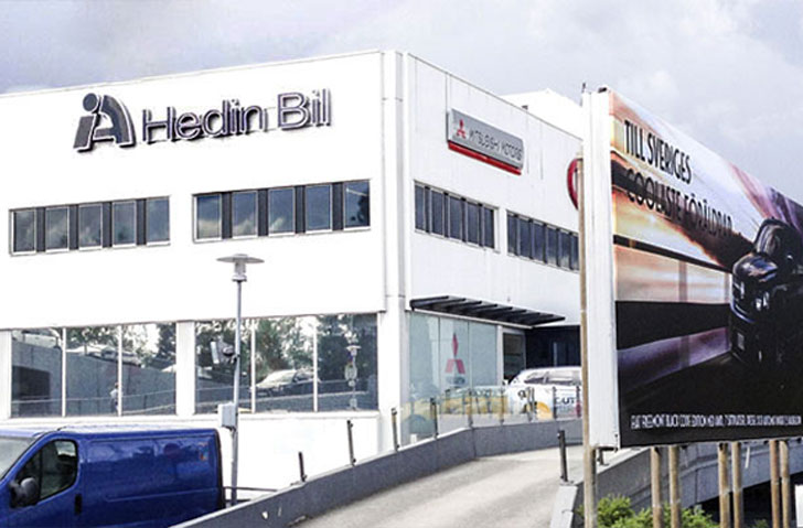 Hedin Bil Utförande- entreprenad, ombyggnad bilhall m.m.