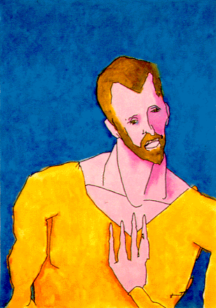 Theo, 1992. Oil on canvas, 34x24 inches Photograph by Becky Cohen.