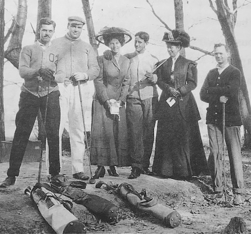 A golfing group from the early 1900s at Wilmington Country Club.