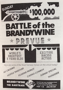 The annual renewal of the Battle of the Brandywine was the Delaware Valley’s richest harness race, attracting the best standardbreds in America.