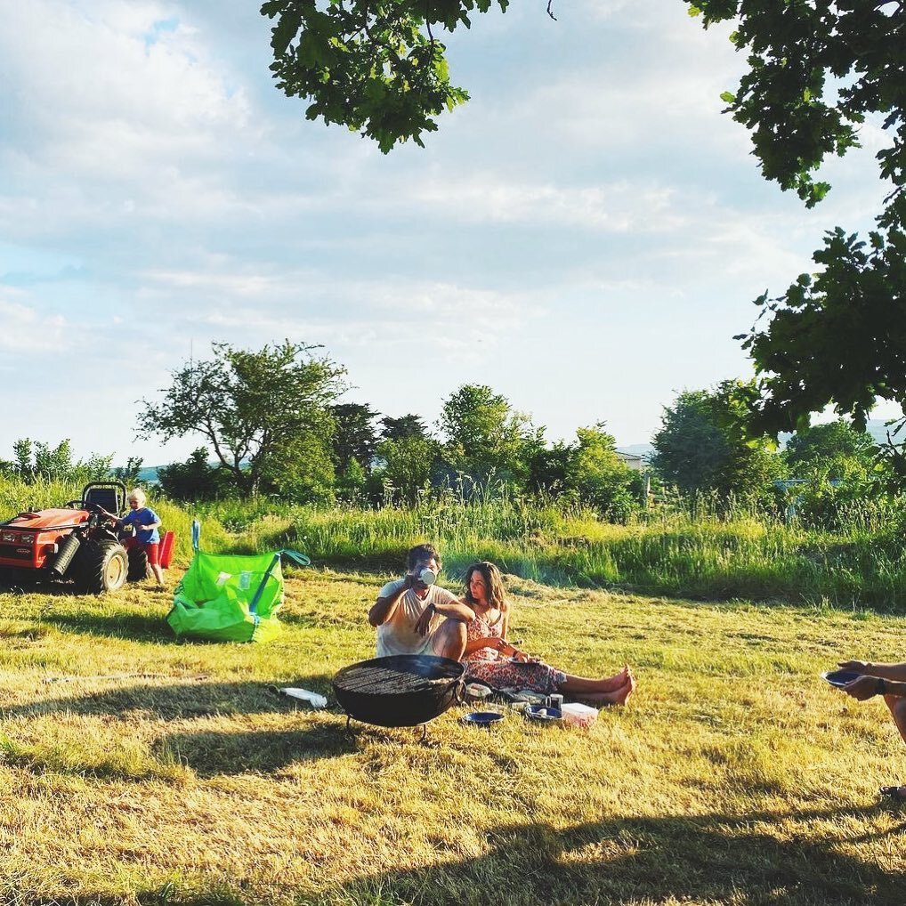 Repost &bull; @naturehausuk A bit of a mow with the team from @findcider . Getting ready to camp in a few days time and teach some outside yoga.

  Happy summer days a while back. 

#lazyafternoon #lympstone #lympstonevillage #chillinwithfriends