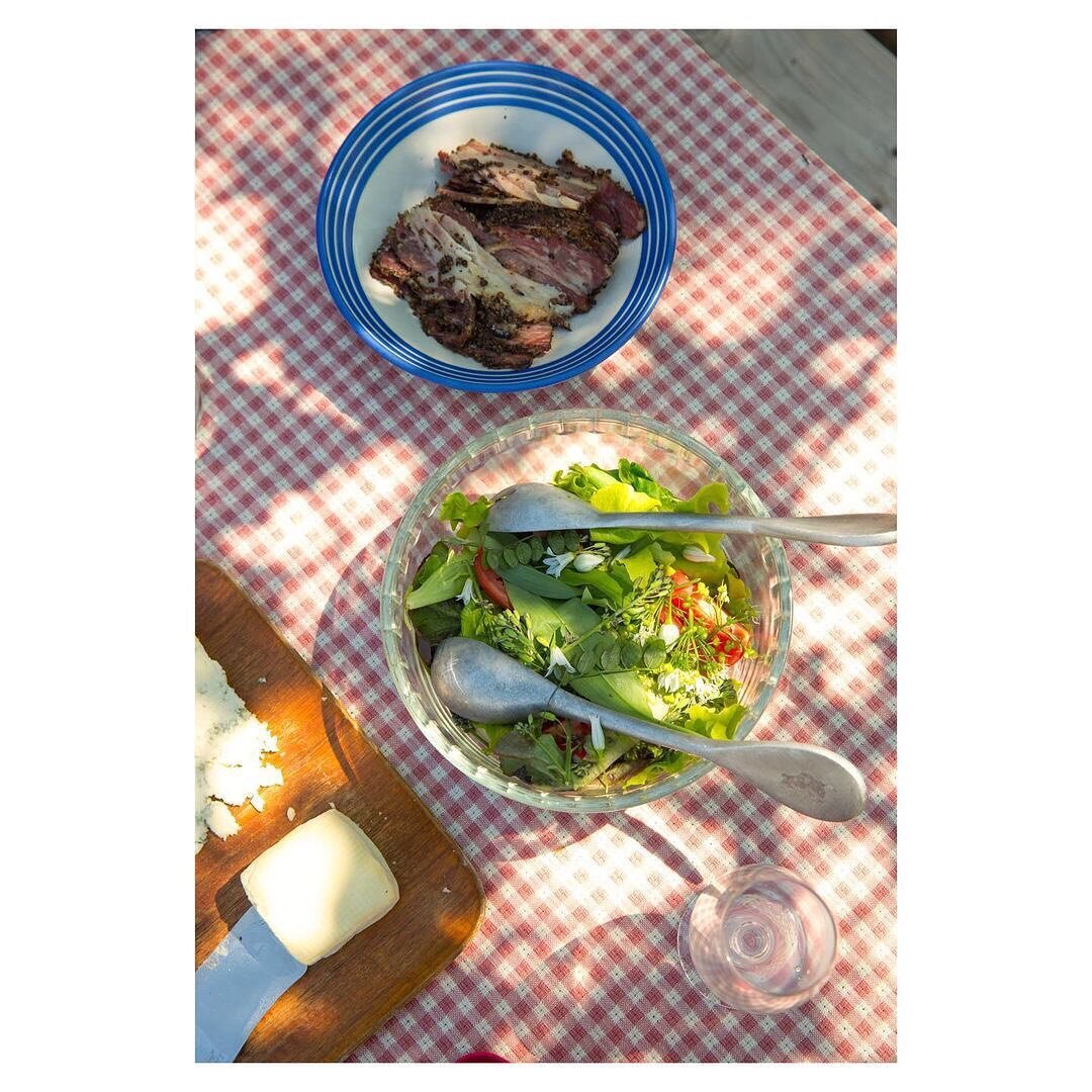 Repost &bull; @wildwineschool .. Lunch at @findcider is given as much care and thought as their cider. This is Mat&rsquo;s Fortescue Farm Pastrami on the table at our tour, tasting and lunch in May, made from beef reared at one of the farms where Pol