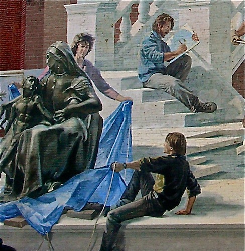 Detail of Lawfirm mural, Philadelphia , PA