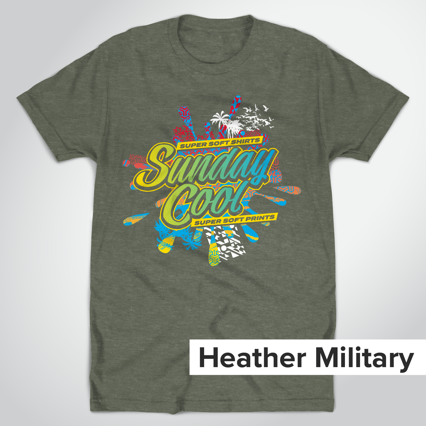 Super Soft Heather Military Green