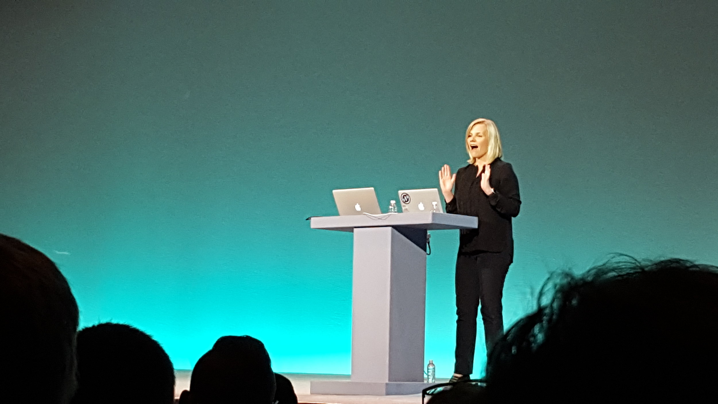 Ann-Marie Darrough: Director, Offering Management, IBM Watson Work. Giving a dynamite presentation at the opening general session. She is a fellow Canadian and we are excited to see her in this role. https://twitter.com/amdarrough