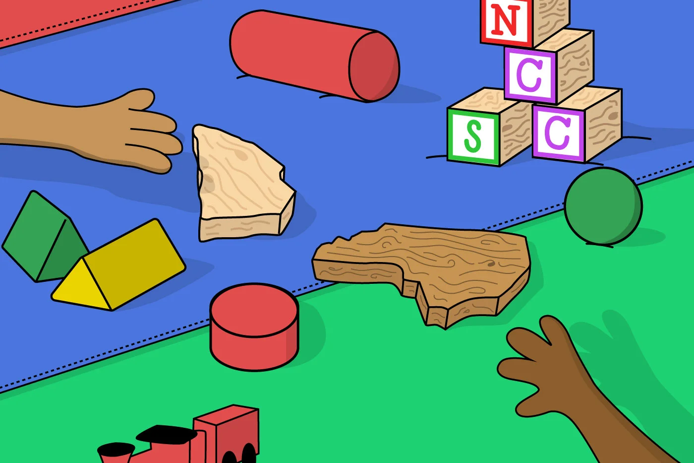 Can the NC an SC hip-hop scenes play nice together? Super Empty illustration by Ryan Cocca.