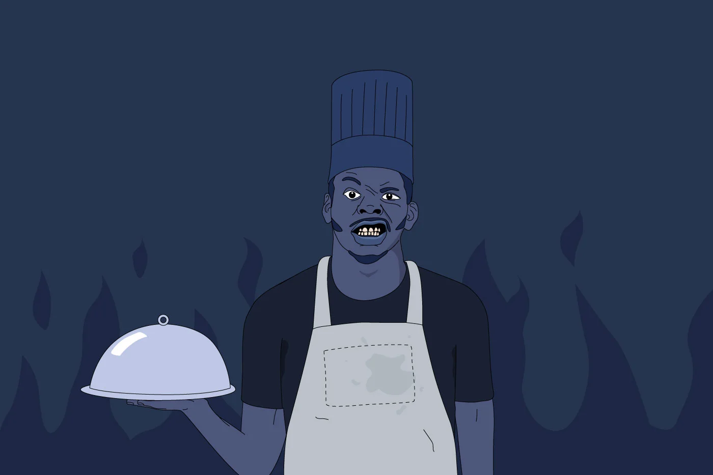 After almost a decade, Defacto Thezpian is still cooking up new material. Super Empty illustration © Ryan Cocca.