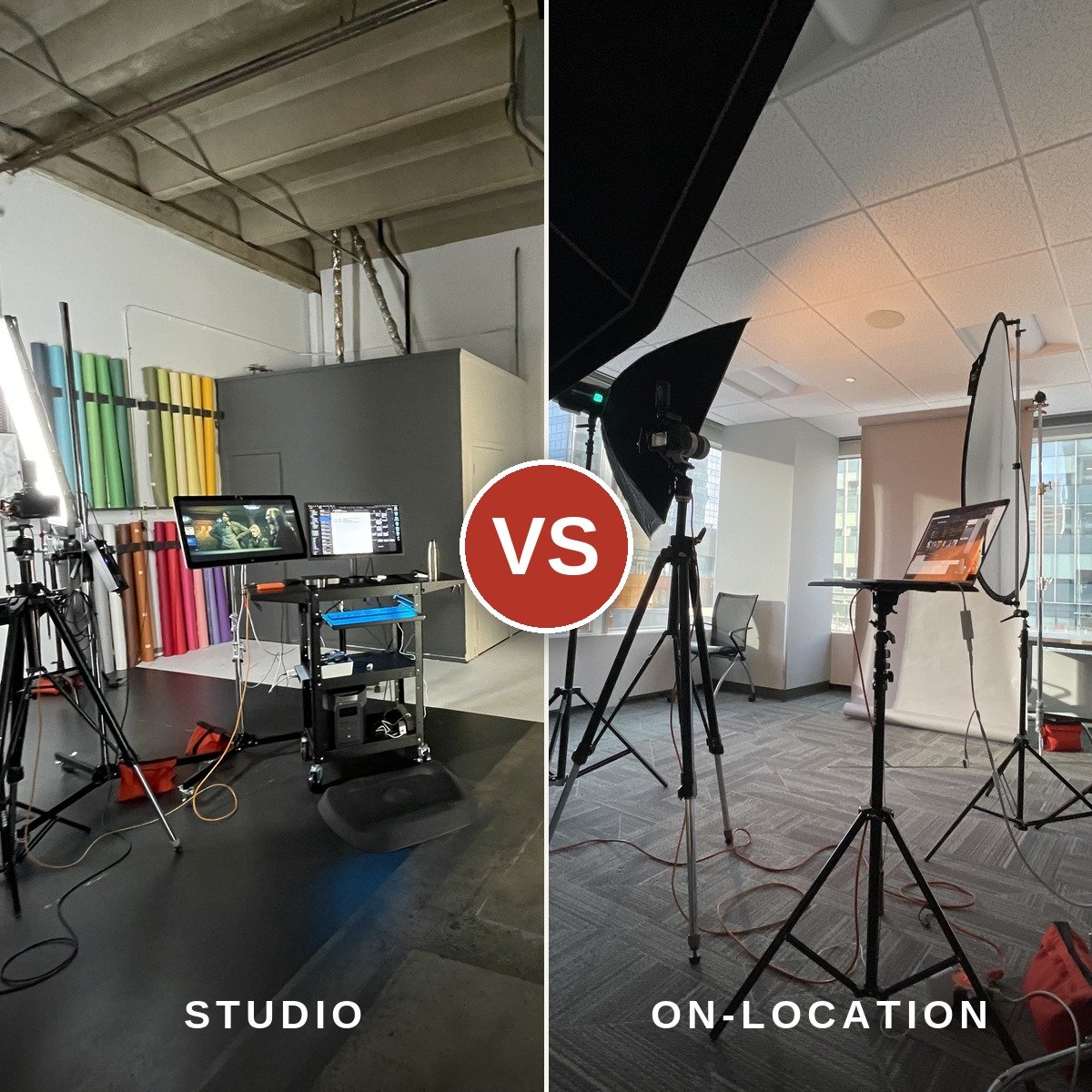 In-Studio vs On-Location Team Headshots 