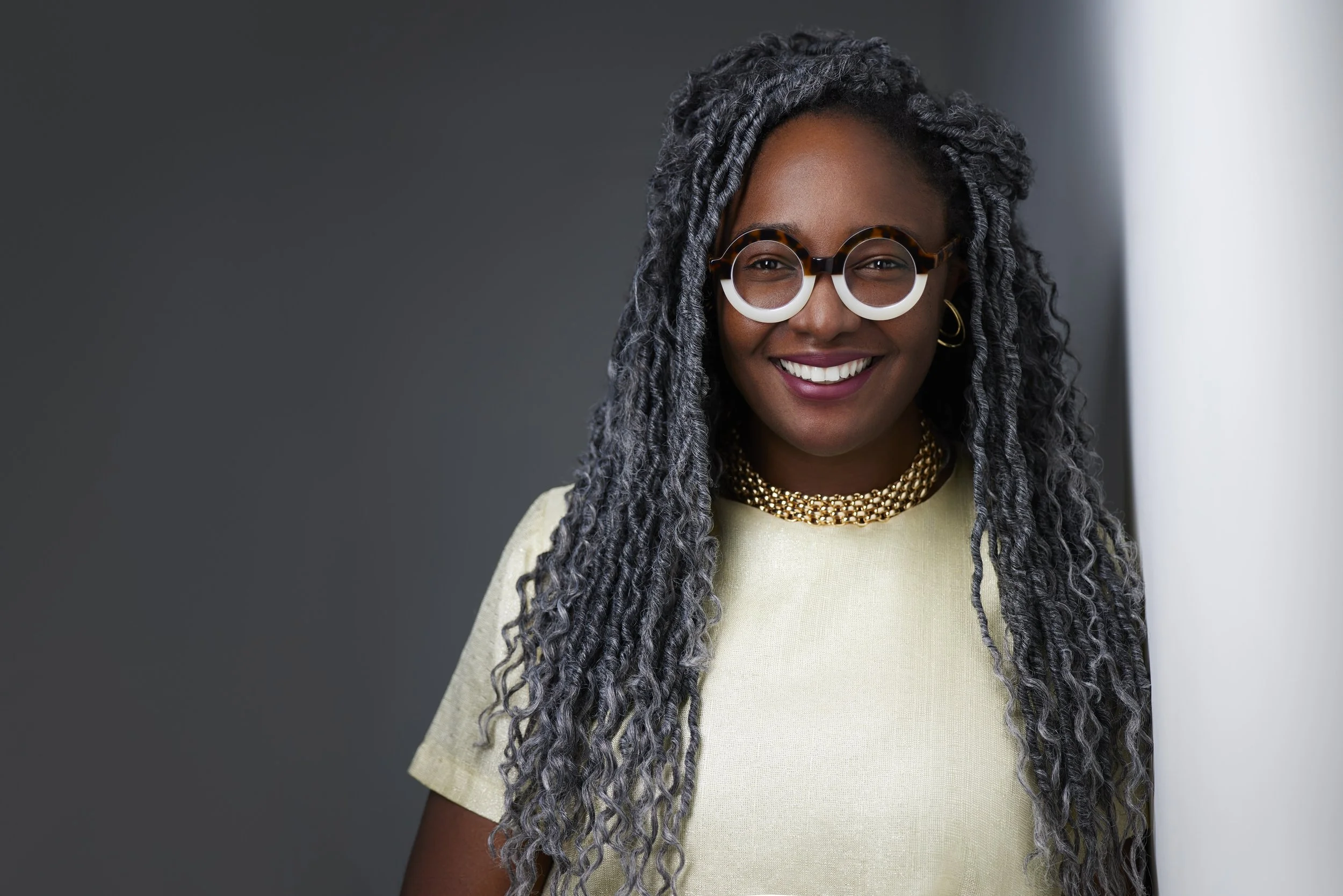 Morẹ́nikẹ́ Ẹniọlá Ọláòṣebìkan, personal branding portrait in Ryan Parker Photography's Edmonton studio