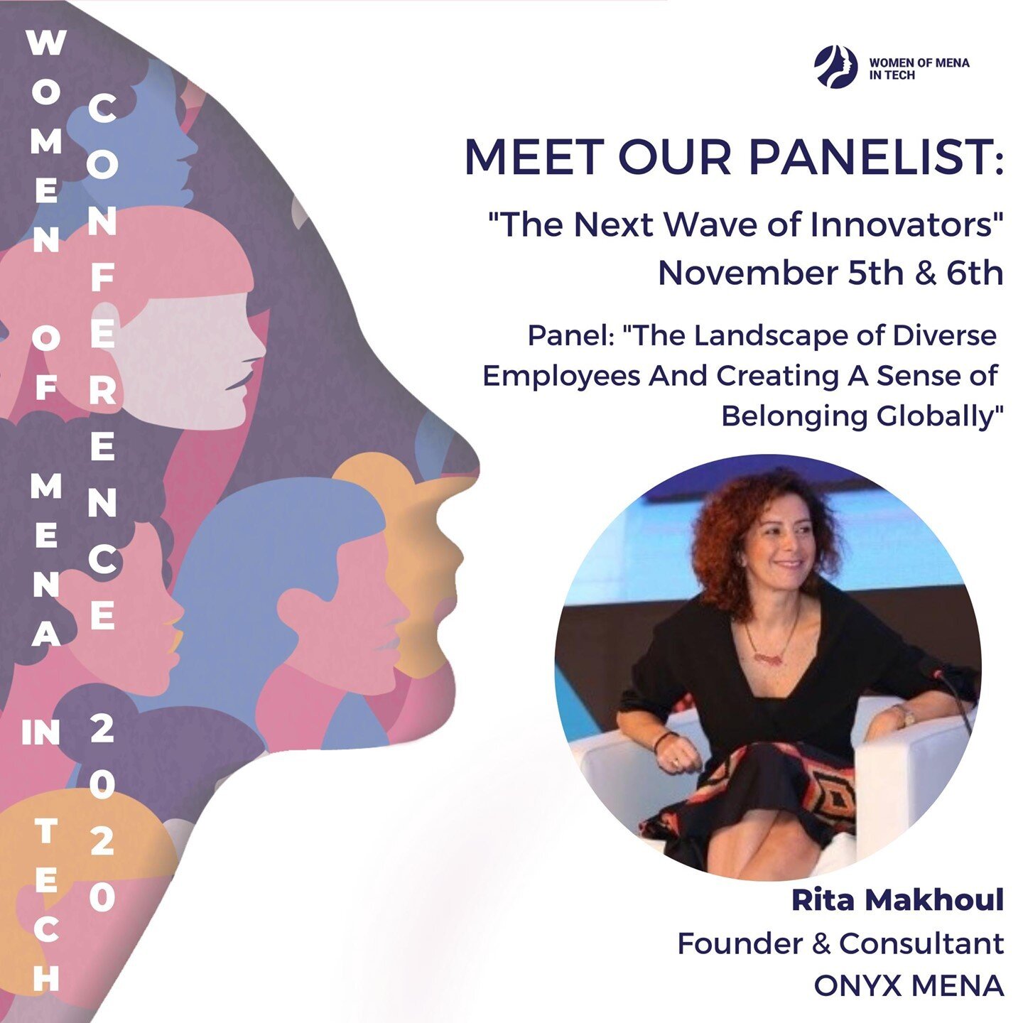 ✨Join Women of MENA In Technology for our virtual conference, &quot;The Next Wave of Innovators,&quot; November 5 - 6, 2020.✨ ⁠
⁠
We have several panels with different kinds of topics! This panel is called:⁠
⁠
Entrepreneur: &quot;The Landscape of Div