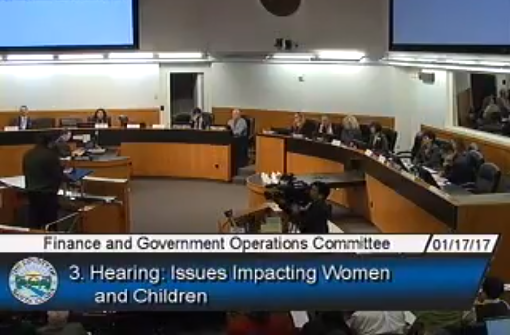 Hearing on Women's Issues