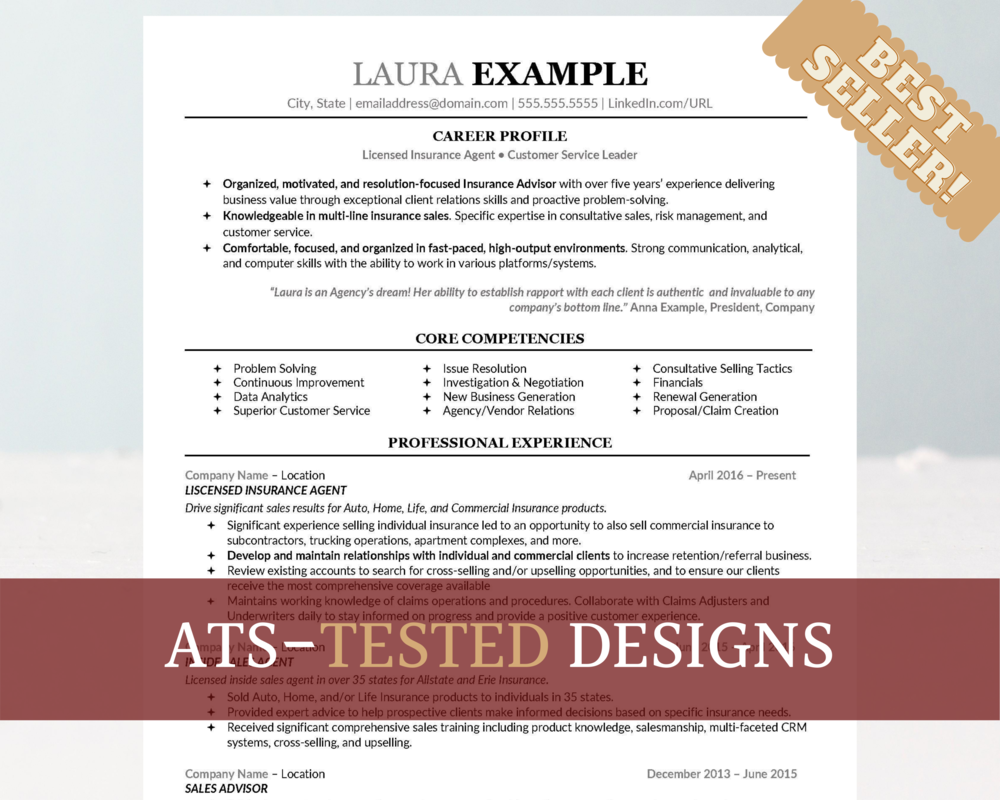 Ats Tested Resume Templates For Professionals Launchpoint Resume