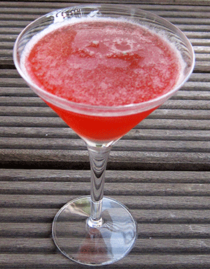 strawberry shrubtini