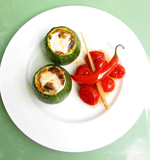 stuffed courgettes