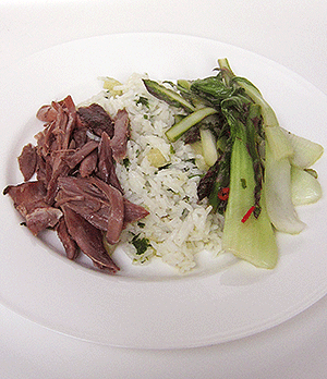 coconut, coriander and pineapple rice