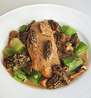 ofm top twenty: chicken with morels and sherry sauce