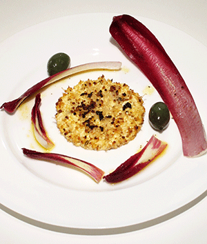 baked ricotta with bee pollen
