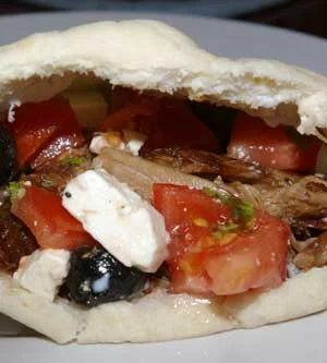 lamb in a pitta pocket