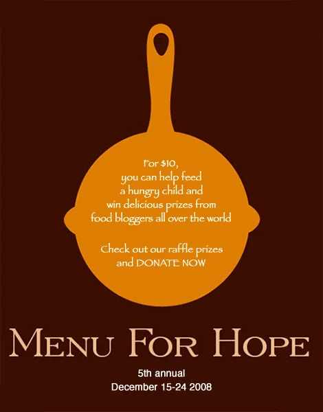 menu for hope 5 - winners announced