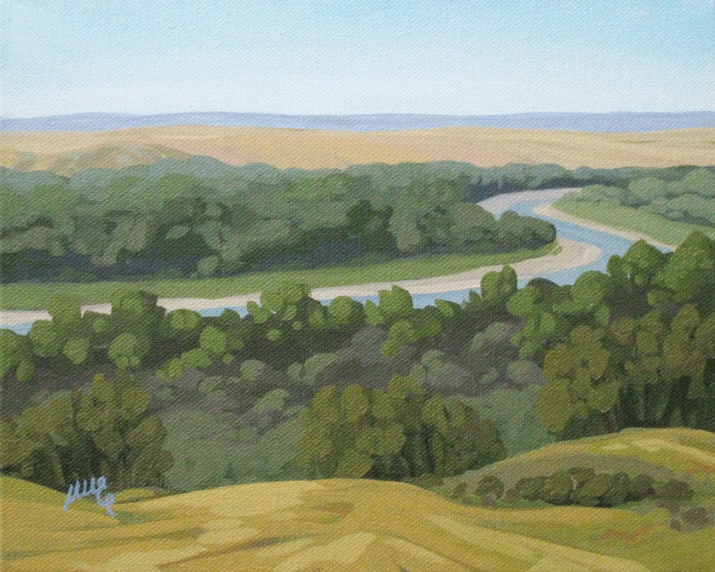 GENERATIONS, BLACKFOOT CROSSING 10 x 8, acrylic on canvas