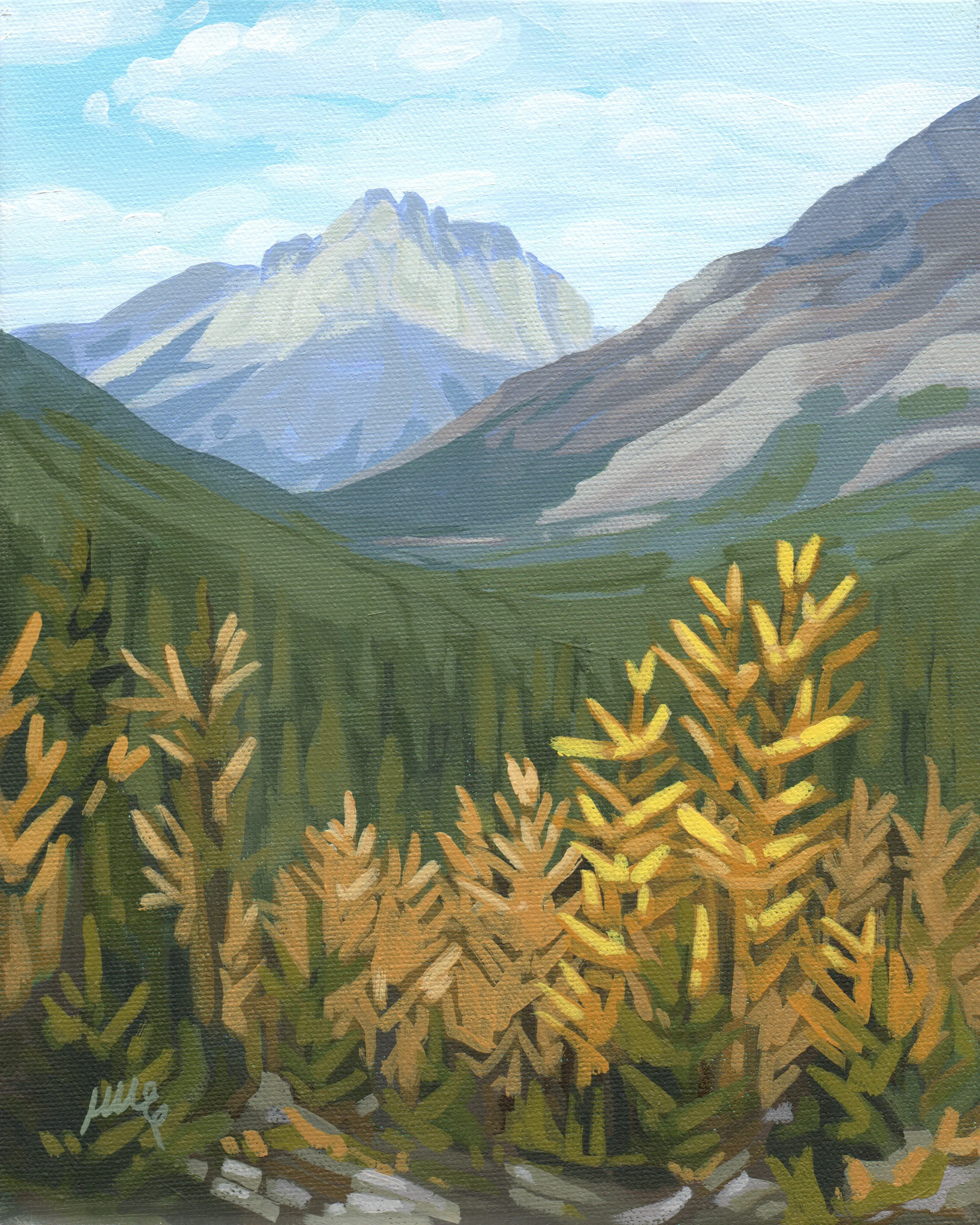 POCATERRA LARCH acrylic on canvas, 8 x 10