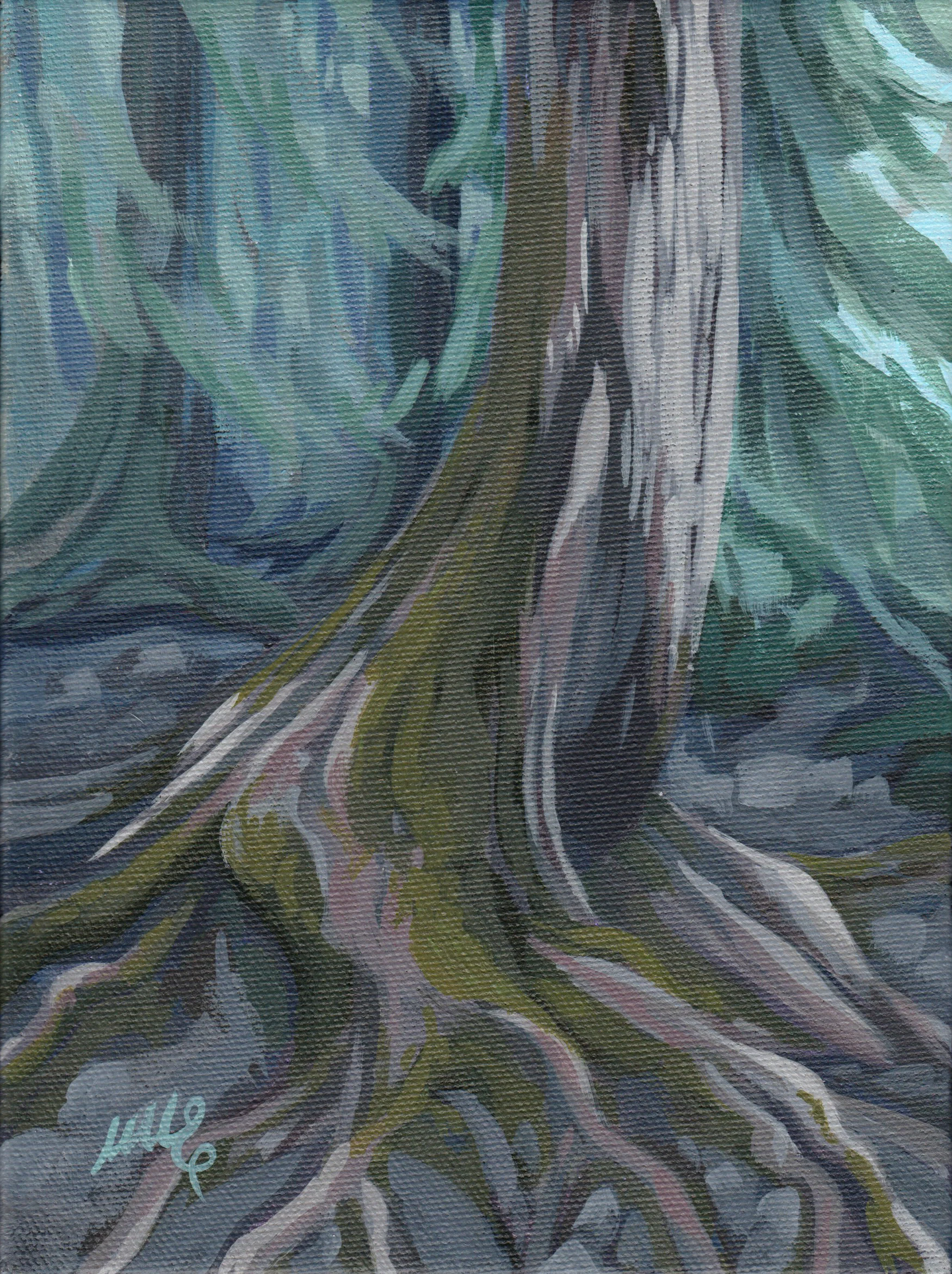 WISDOM STUDY 6 x 8, acrylic on canvas