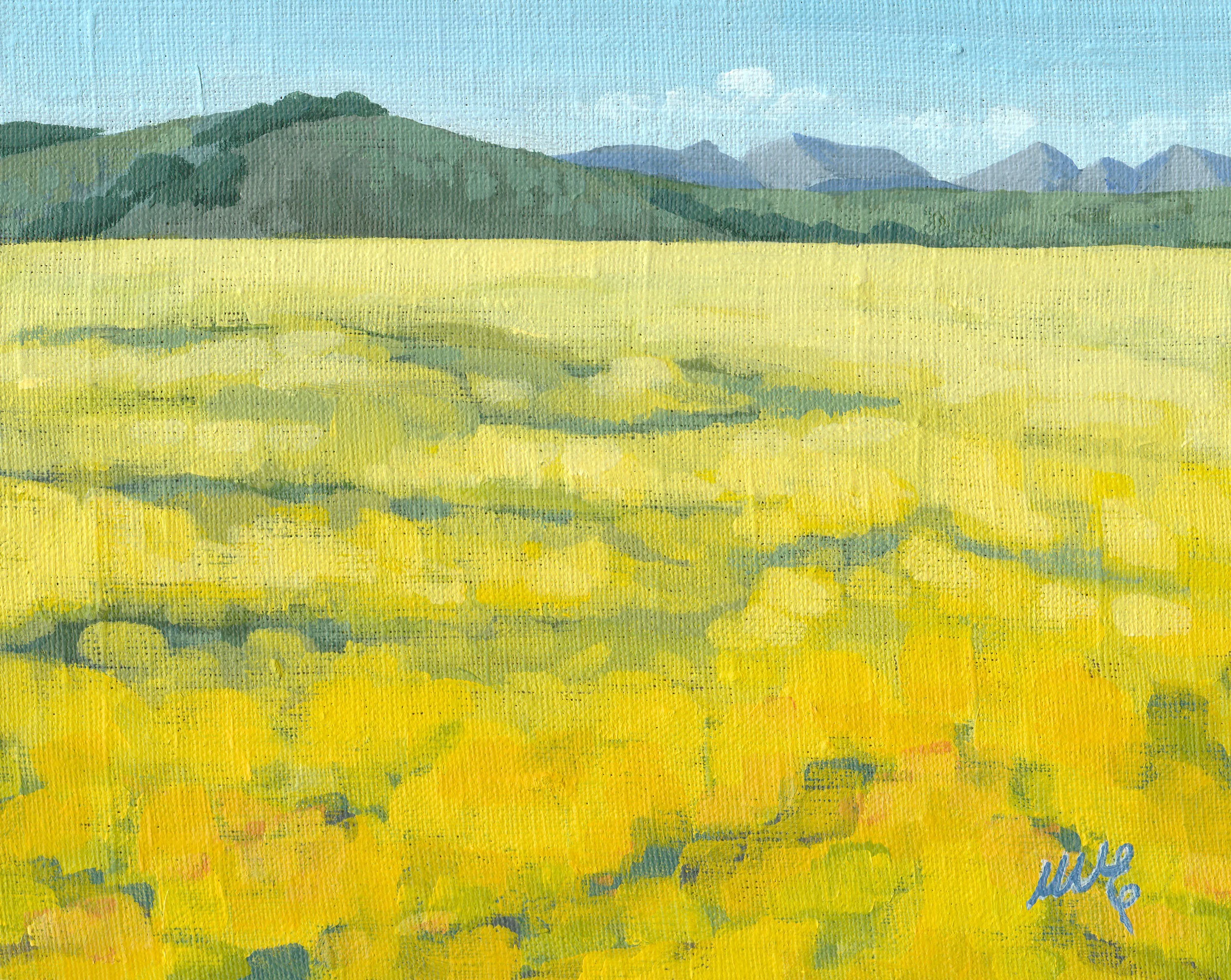 THE GROWING SEASON 10 x 8, acrylic on linen board