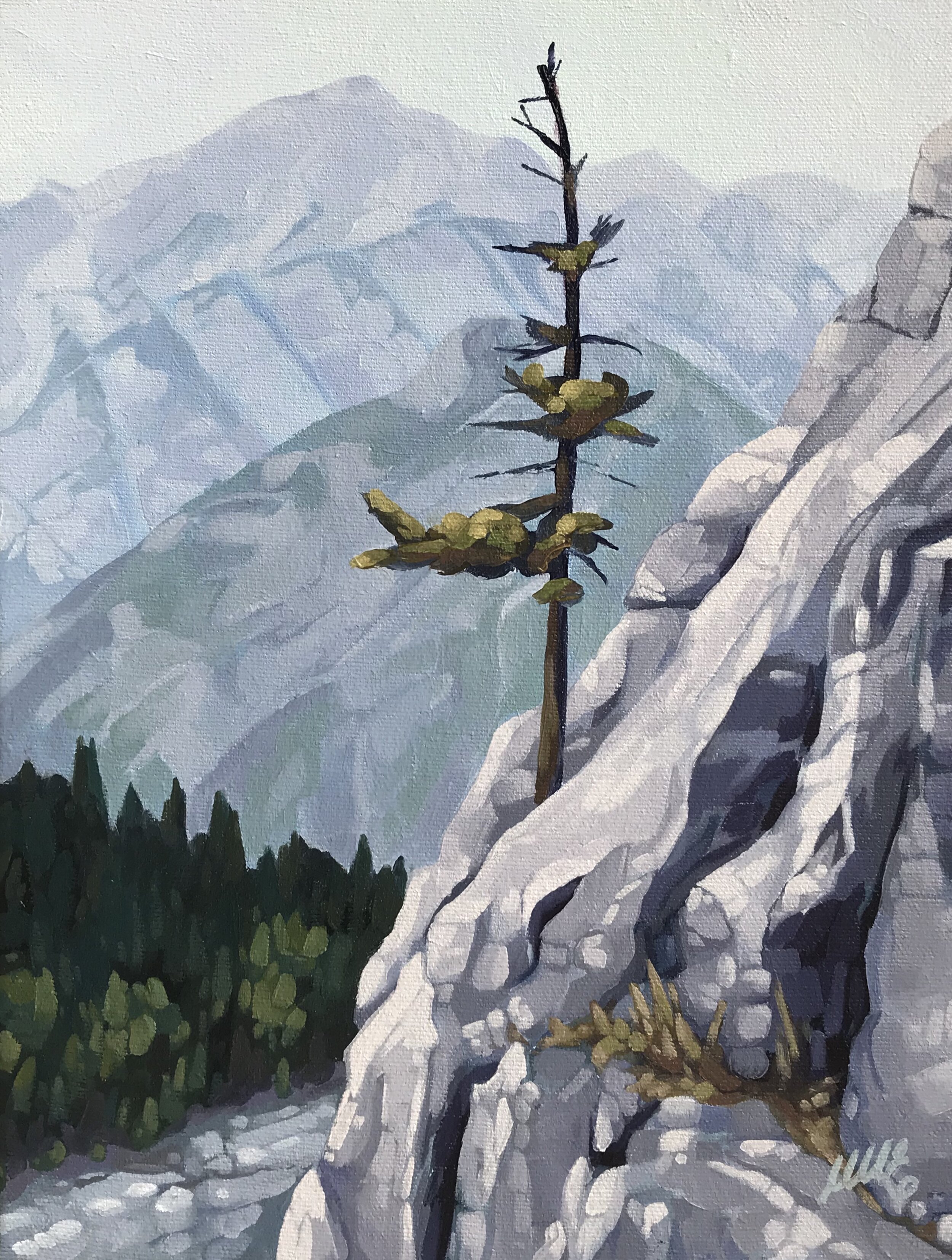 GUARDIAN, WASOOTCH 9 x 12, oil on canvas