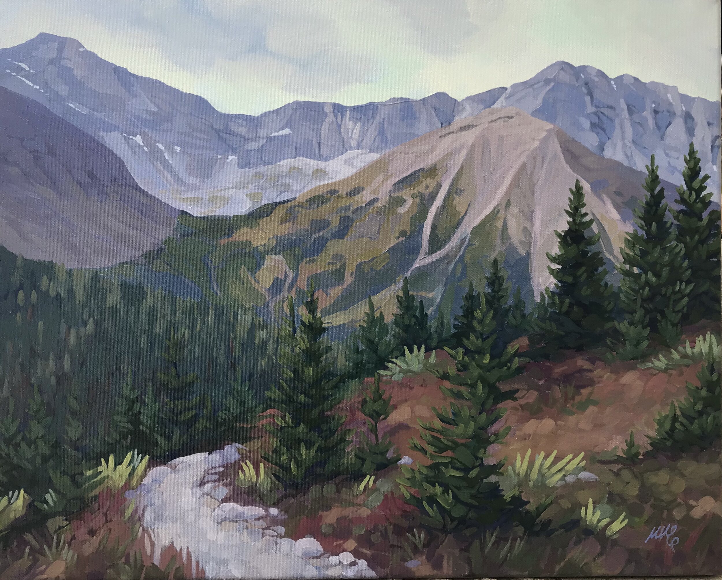 NEAR TREE LINE 20 x 16, oil on canvas