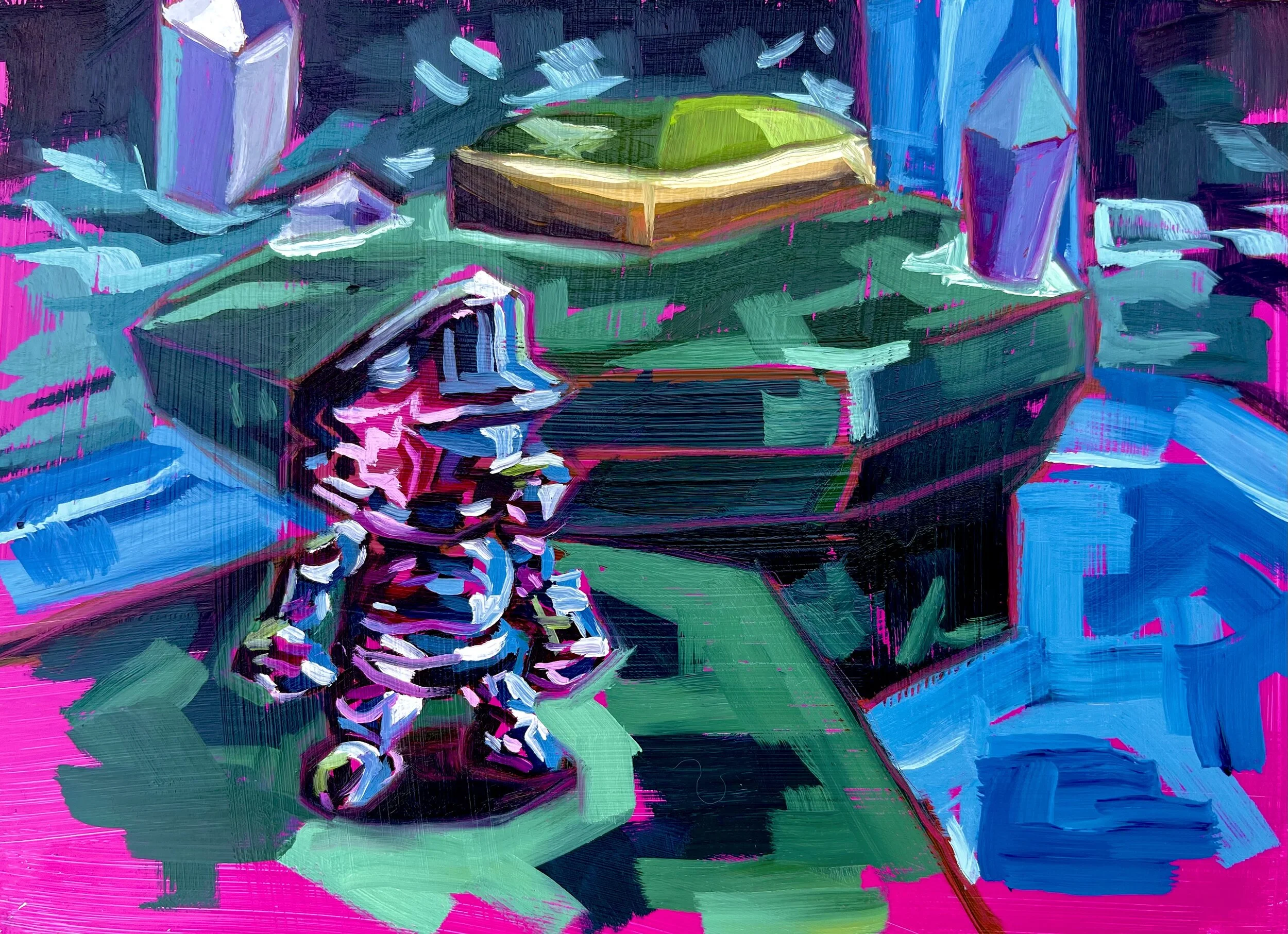 Metal Mario In Hazy Maze Cave Print — James Overstreet