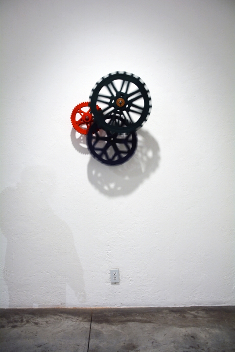    Spinning Flowers,&nbsp;   2014 | Felt, thread, wooden spools and metal hardware | Dimensions variable  &nbsp;  | Galería Arroniz, Mexico City  