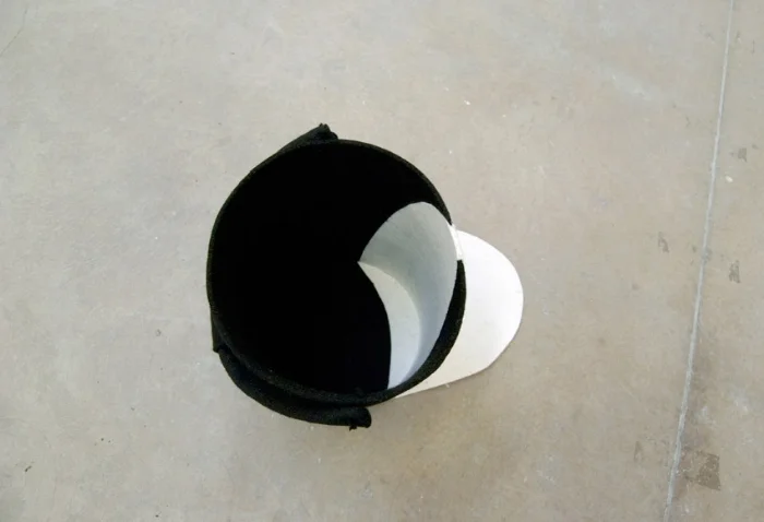    Bucket with White Paint   , 2008 | Felt and thread | 30 x 20 x 20 cm |&nbsp;  Sezession Wichtelgasse, Vienna  