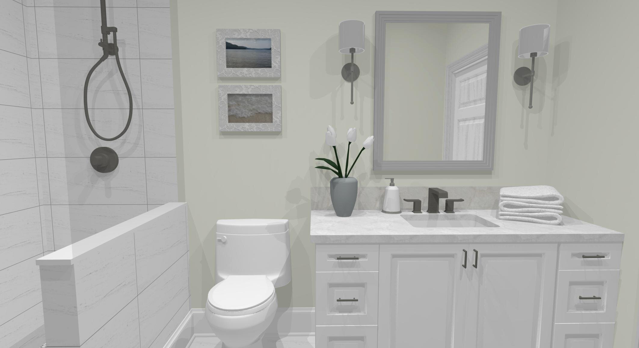 Marcel Ensuite By ALOMA Home Staging & Design