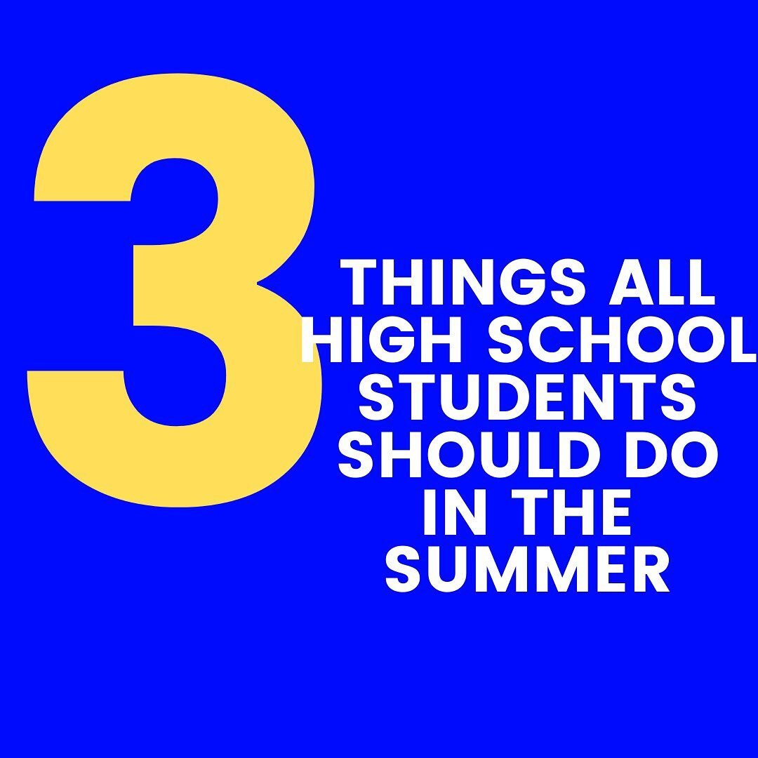 Bet you didn't see that coming... Yes, summer school and extra curricular activities are fantastic for getting ahead of the game and building your college resume. But the truth is: You also need to rest, recover, repeat. In order to be your best and 