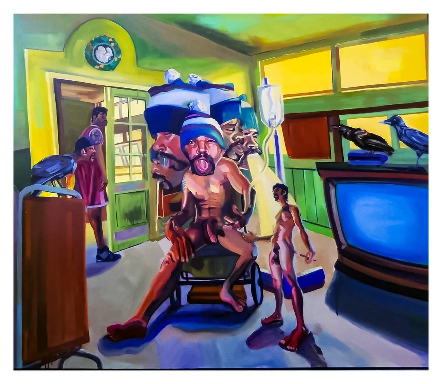 "As Fate Would Have It," oil on canvas, 56 x 64, 2013